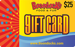 Boondocks Fun Center Gift Card