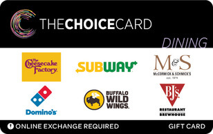 TheChoiceCard Dining Gift Card