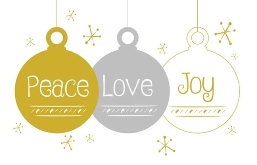 Peace love joy gift card